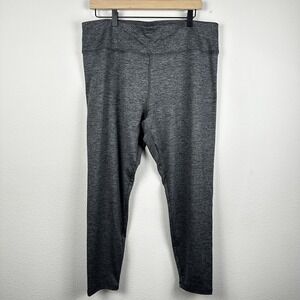 Soft Surroundings Leggings Petite XL Gray Heathered Athletic Ankle